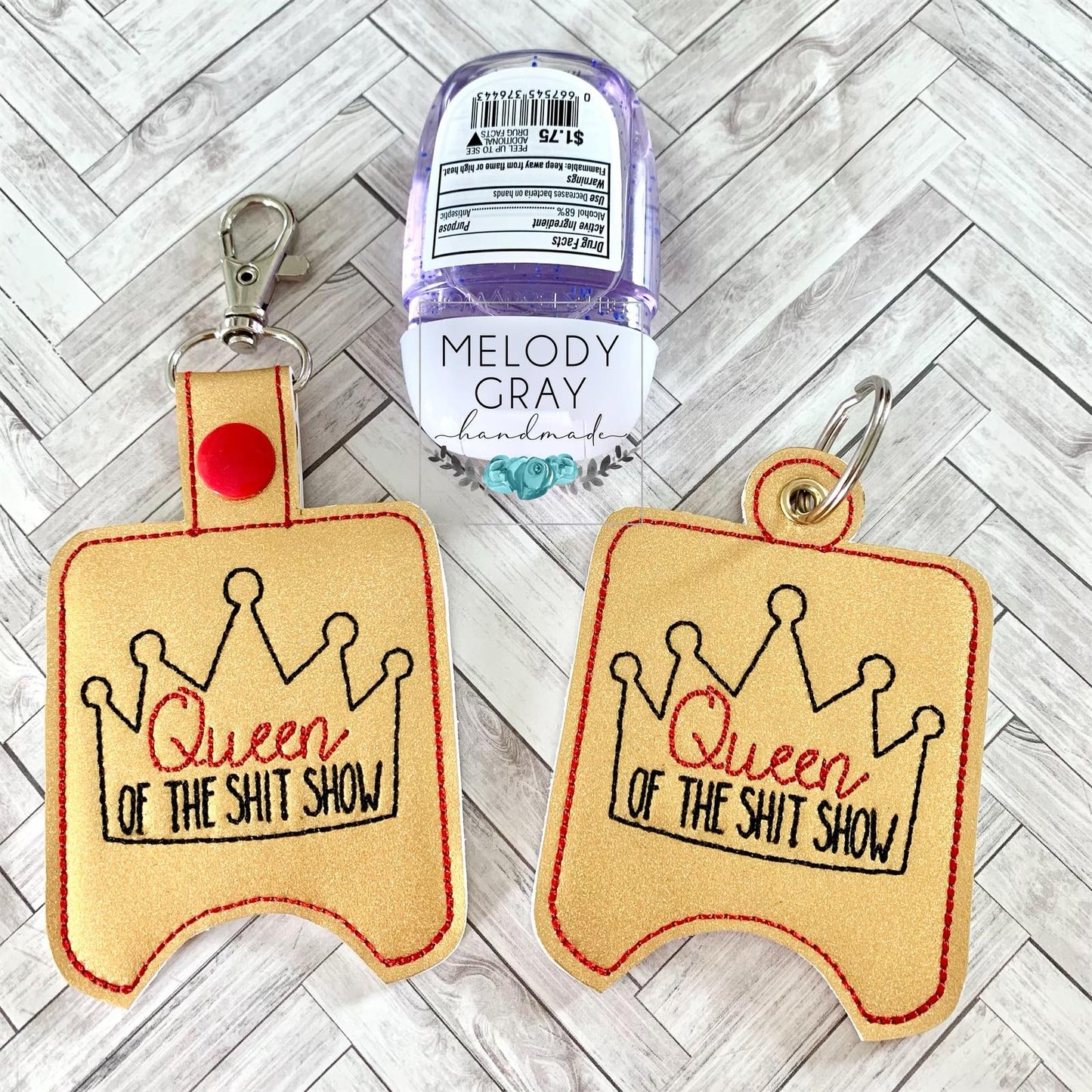Mature Queen of the Show Sanitizer Holder - DIGITAL Embroidery DESIGN