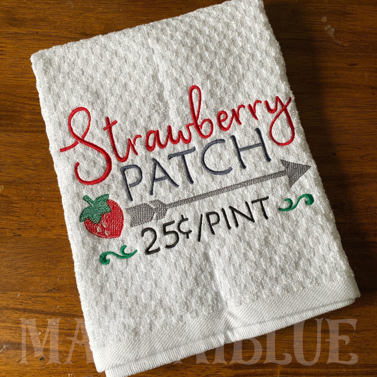Strawberry Patch - 3 sizes- Digital Embroidery Design