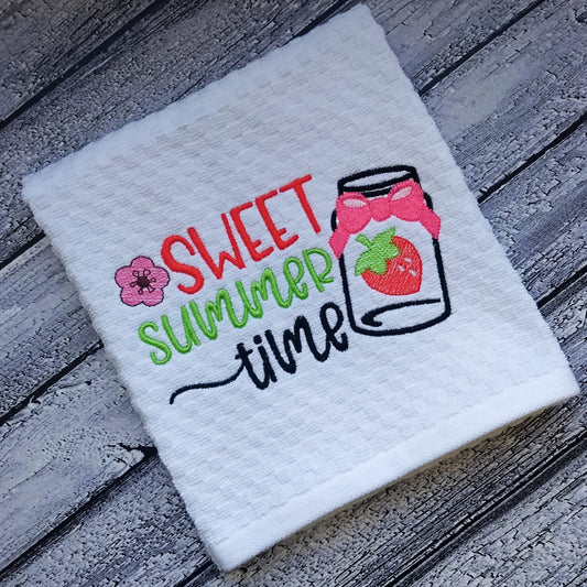 Sweet Summer Time - 2 sizes- Digital Embroidery Design
