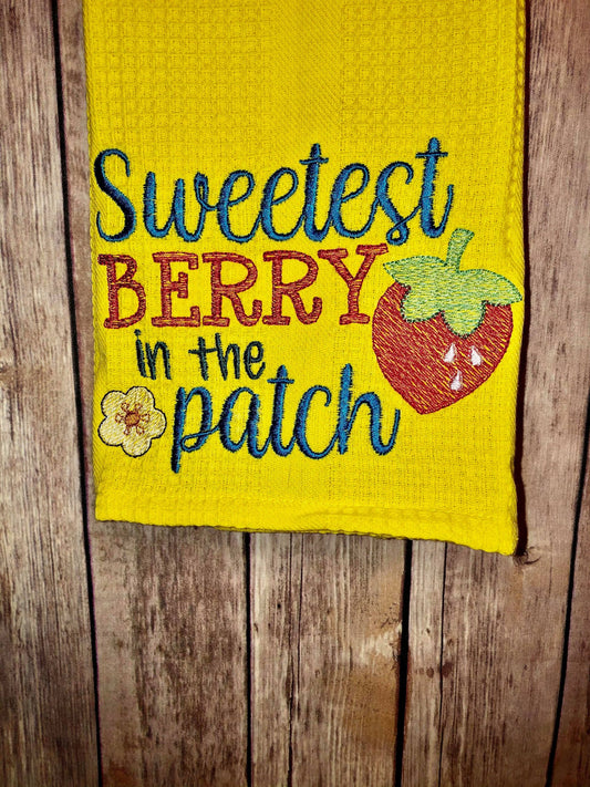 Sweetest Berry in the Patch - 4 sizes- Digital Embroidery Design