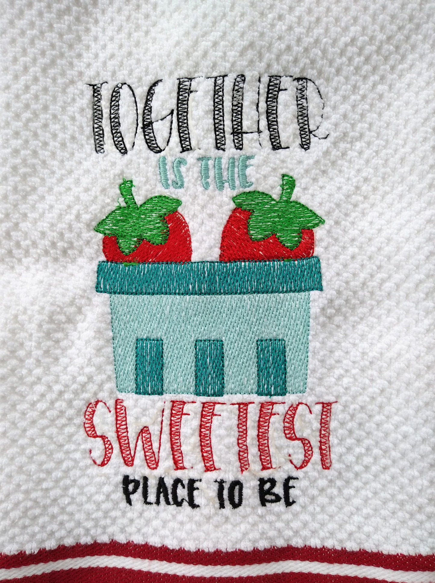 Together is the Sweetest - 3 sizes- Digital Embroidery Design