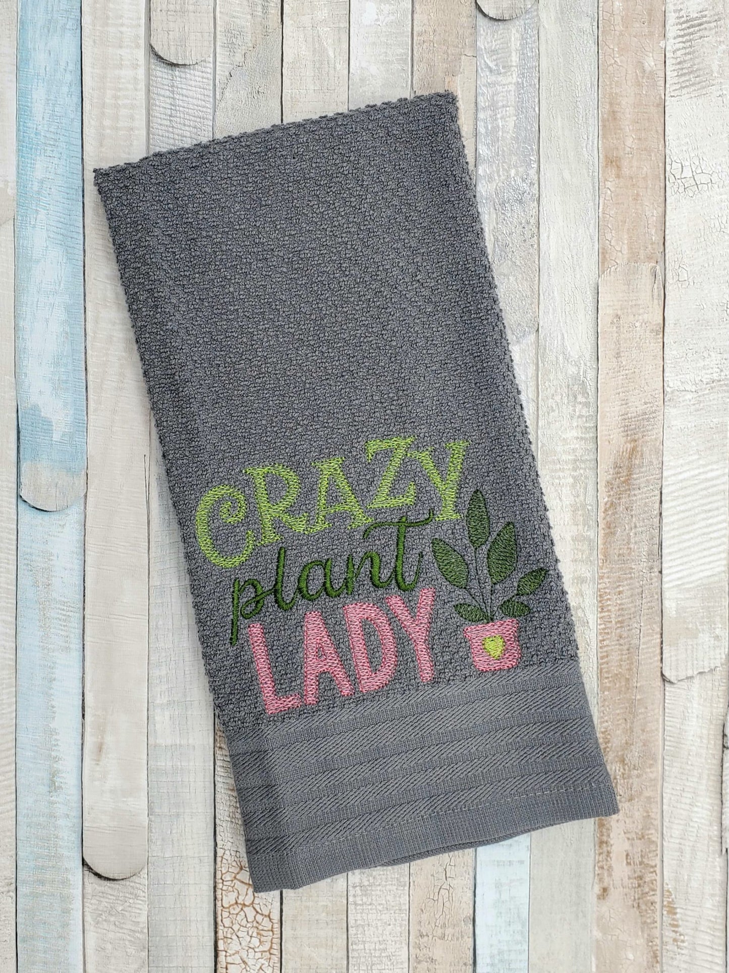 Crazy Plant Lady - 4 sizes- Digital Embroidery Design