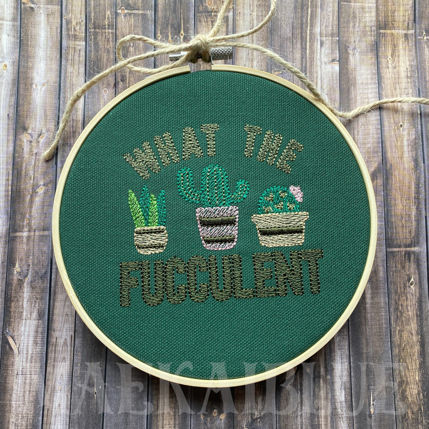 Mature Succulent - 4 sizes- Digital Embroidery Design