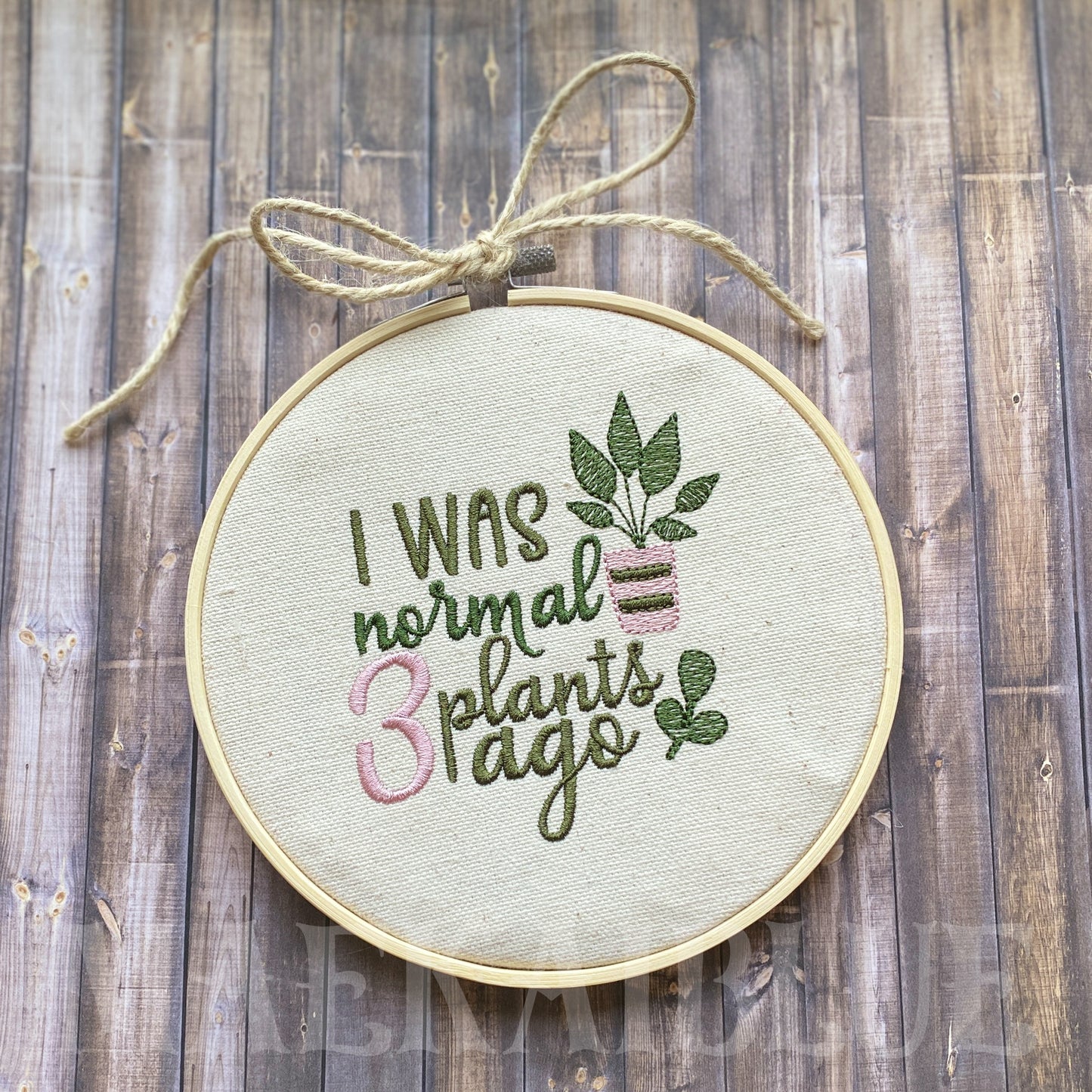 Normal 3 Plants Ago - 4 sizes- Digital Embroidery Design