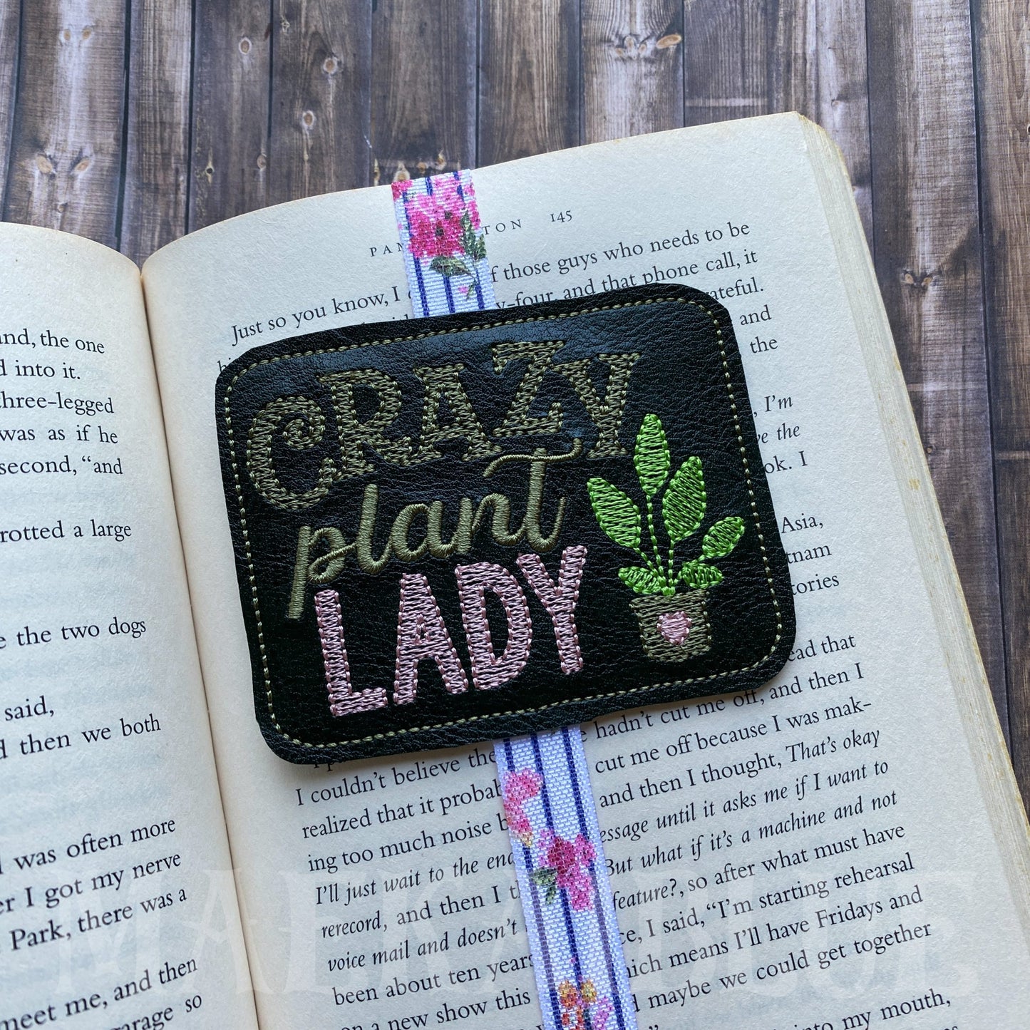 Crazy Plant Lady Book Band - Embroidery Design, Digital File