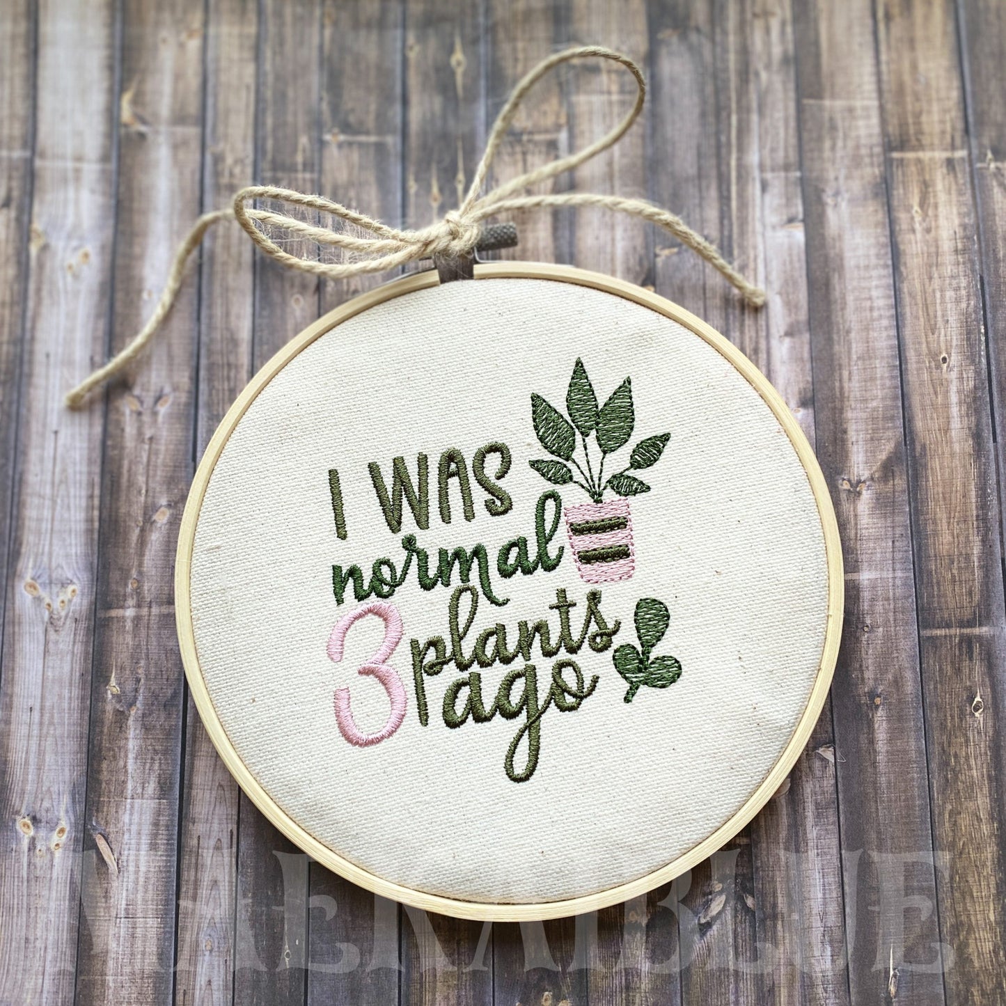 Normal 3 Plants Ago - 4 sizes- Digital Embroidery Design