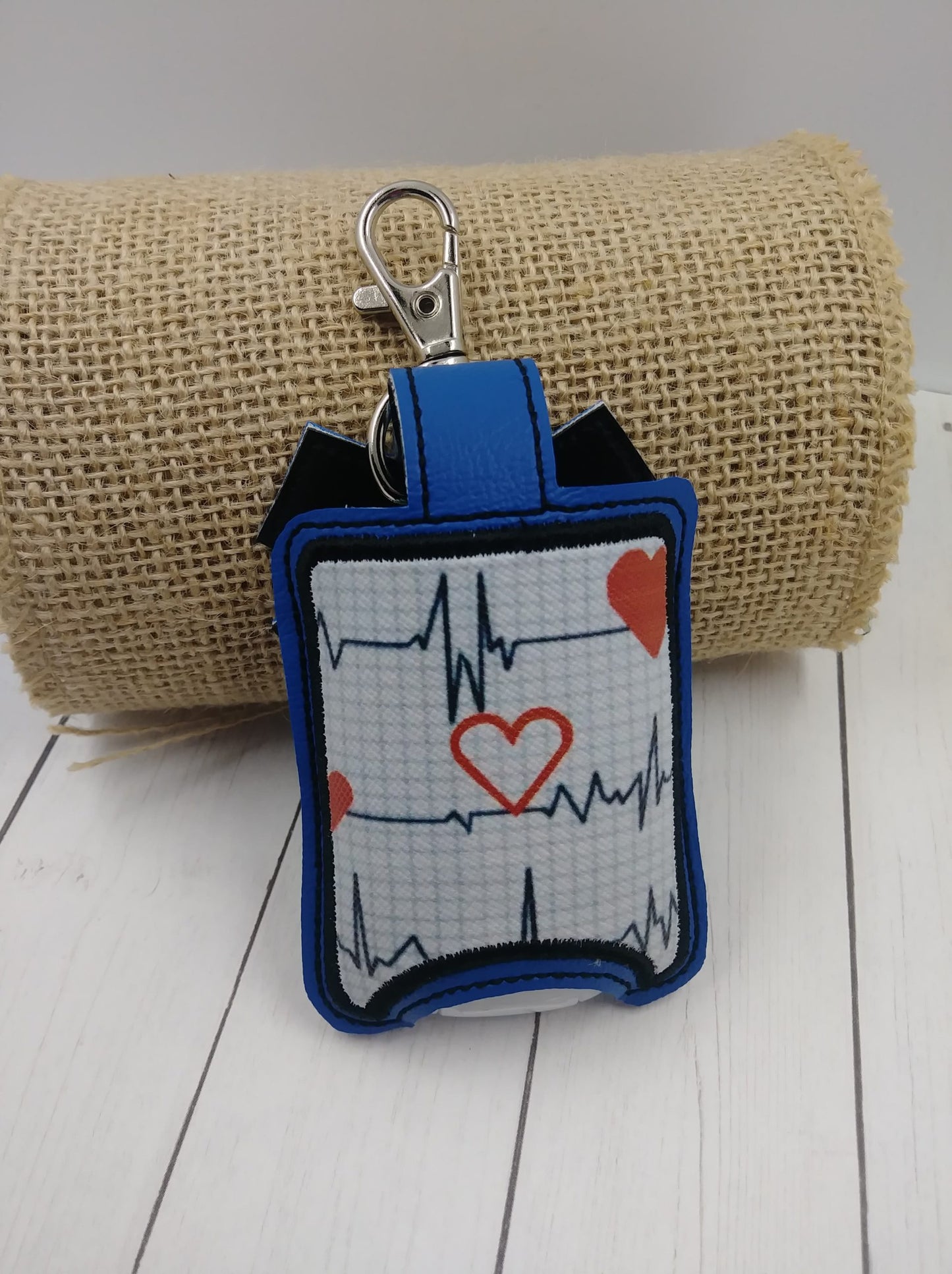 EMS Applique Fold Over Sanitizer Holder 5x7- DIGITAL Embroidery DESIGN