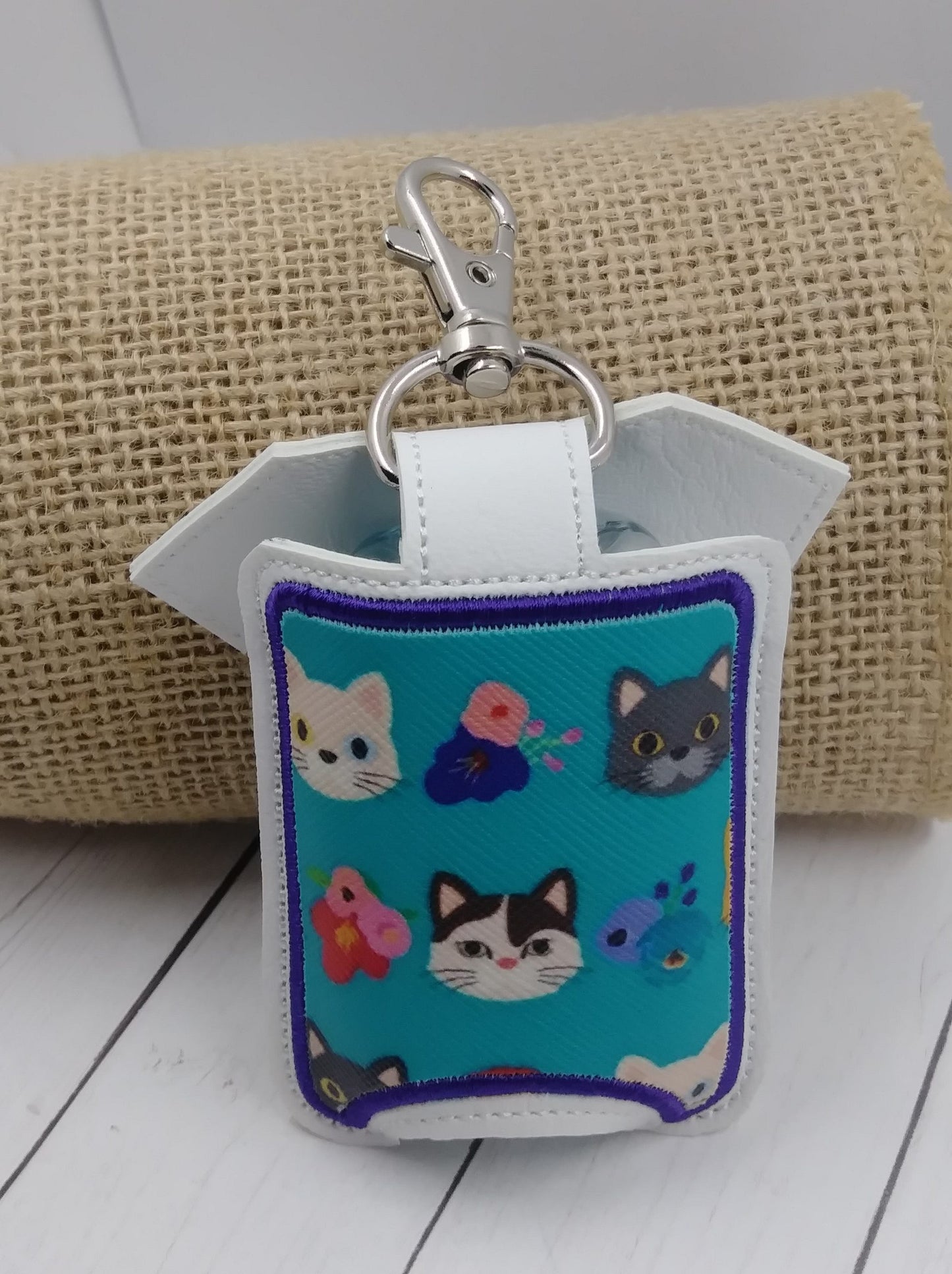 Scrub Applique Fold Over Sanitizer Holder 5x7- DIGITAL Embroidery DESIGN