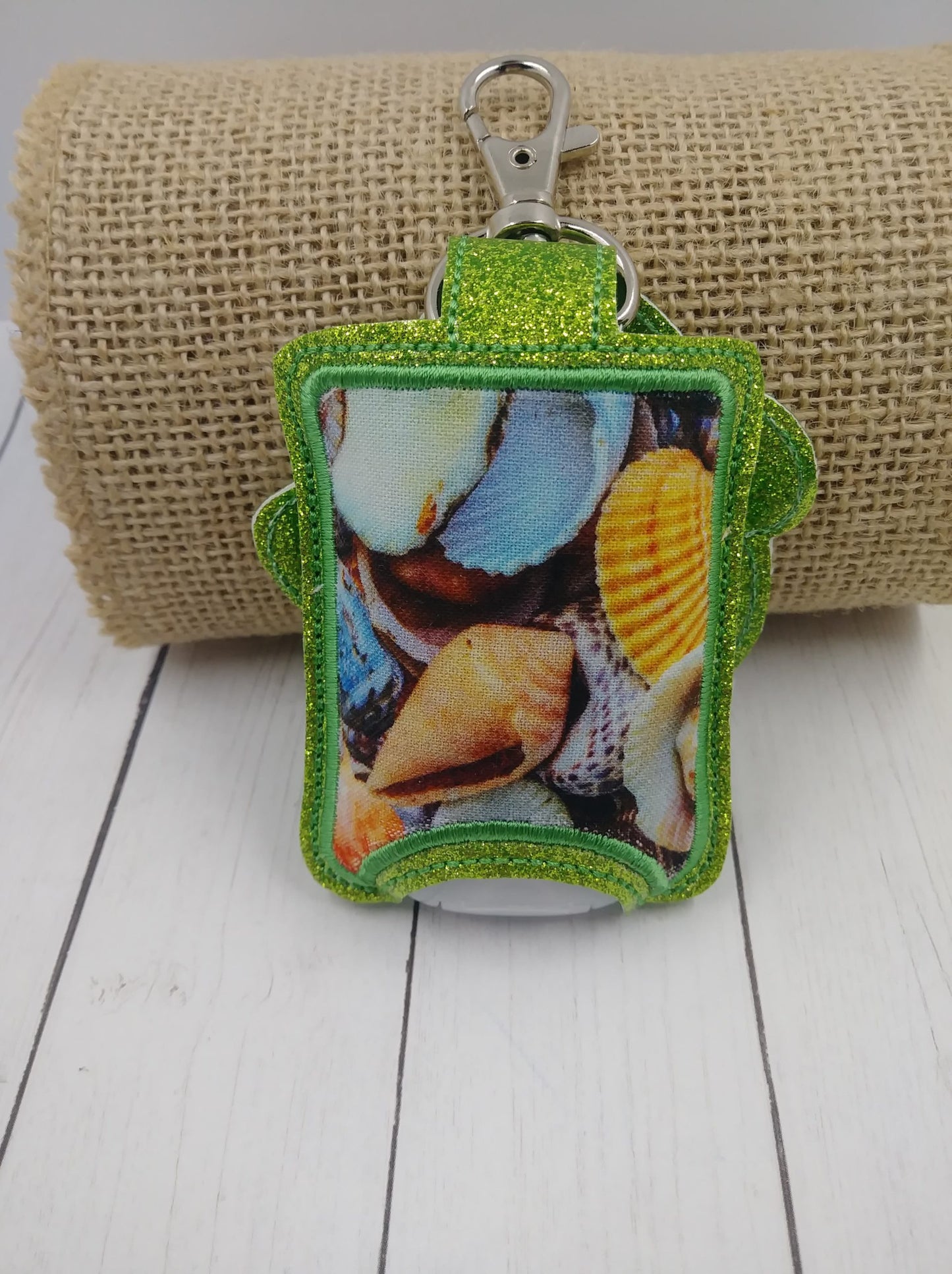 Sea Turtle Applique Fold Over Sanitizer Holder 5x7- DIGITAL Embroidery DESIGN