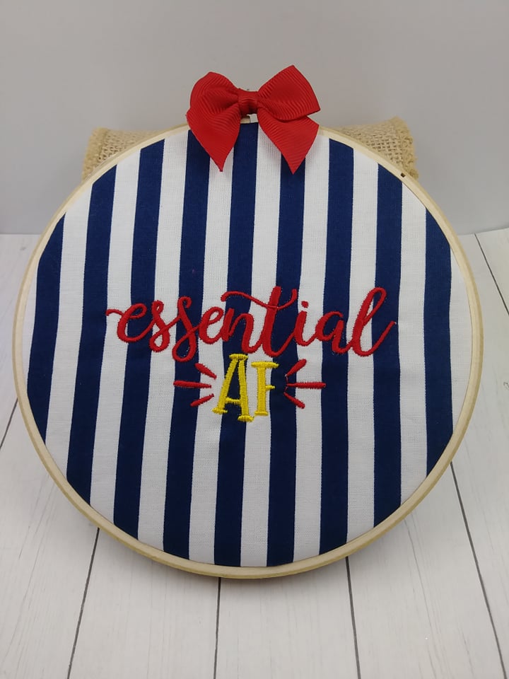 Essential AF 2- 2 sizes- Digital Embroidery Design