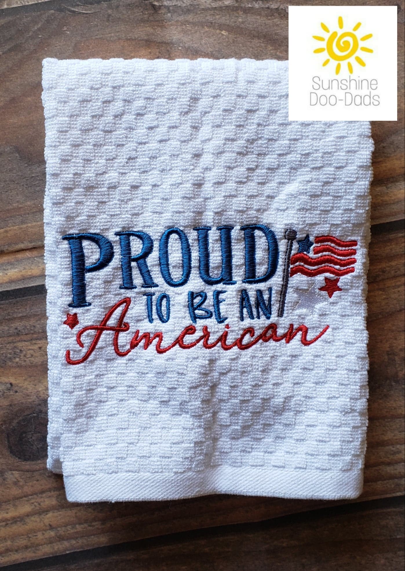 Proud to be an American - 2 sizes- Digital Embroidery Design