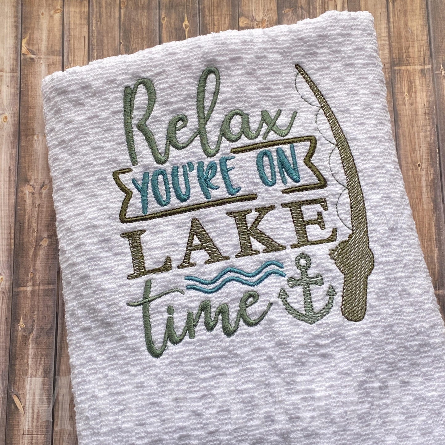 Lake Time - 3 sizes- Digital Embroidery Design