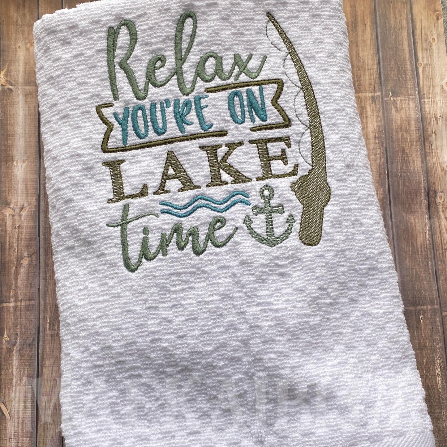 Lake Time - 3 sizes- Digital Embroidery Design