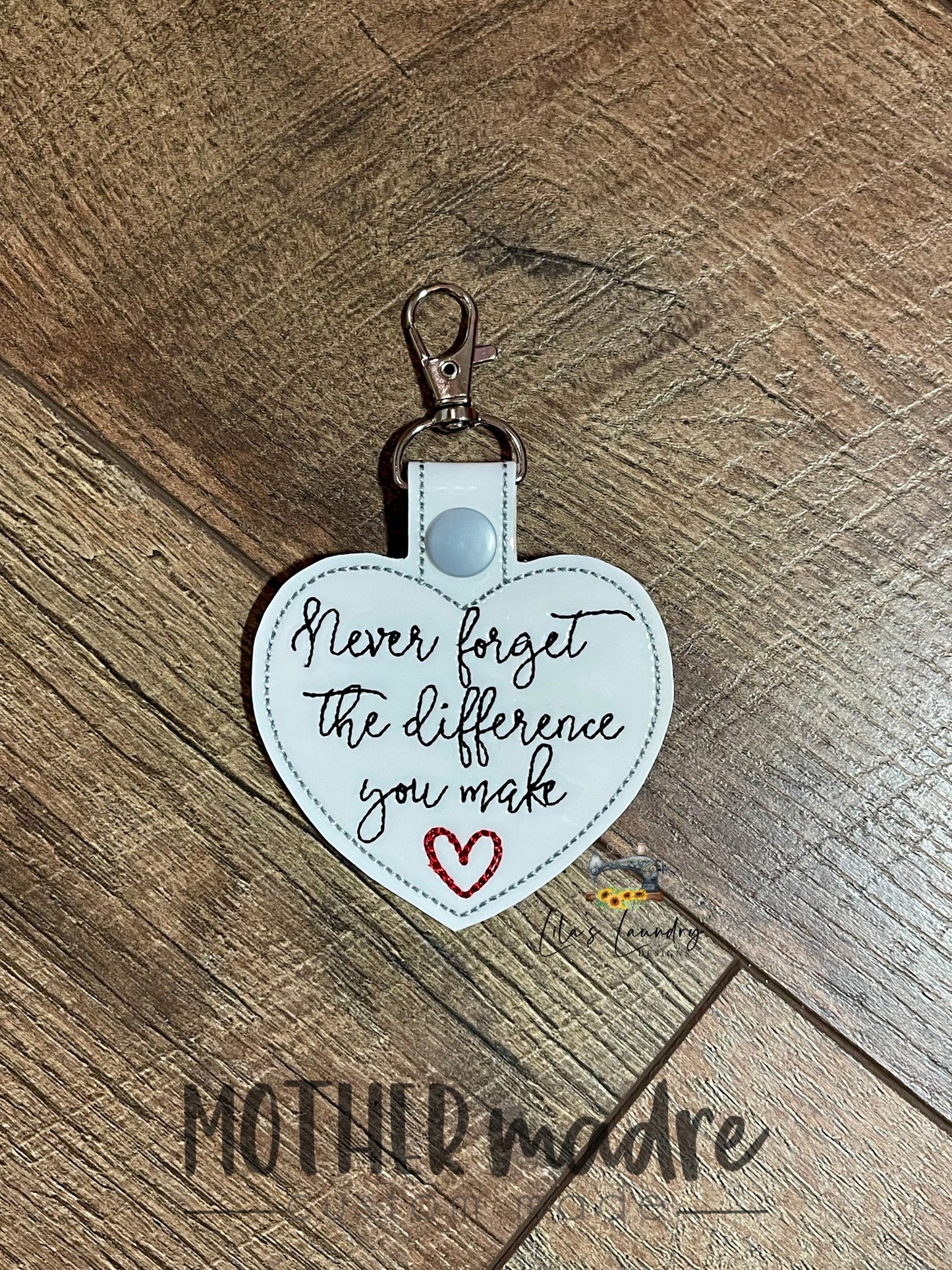 Difference You Make Fobs - Digital Embroidery Design