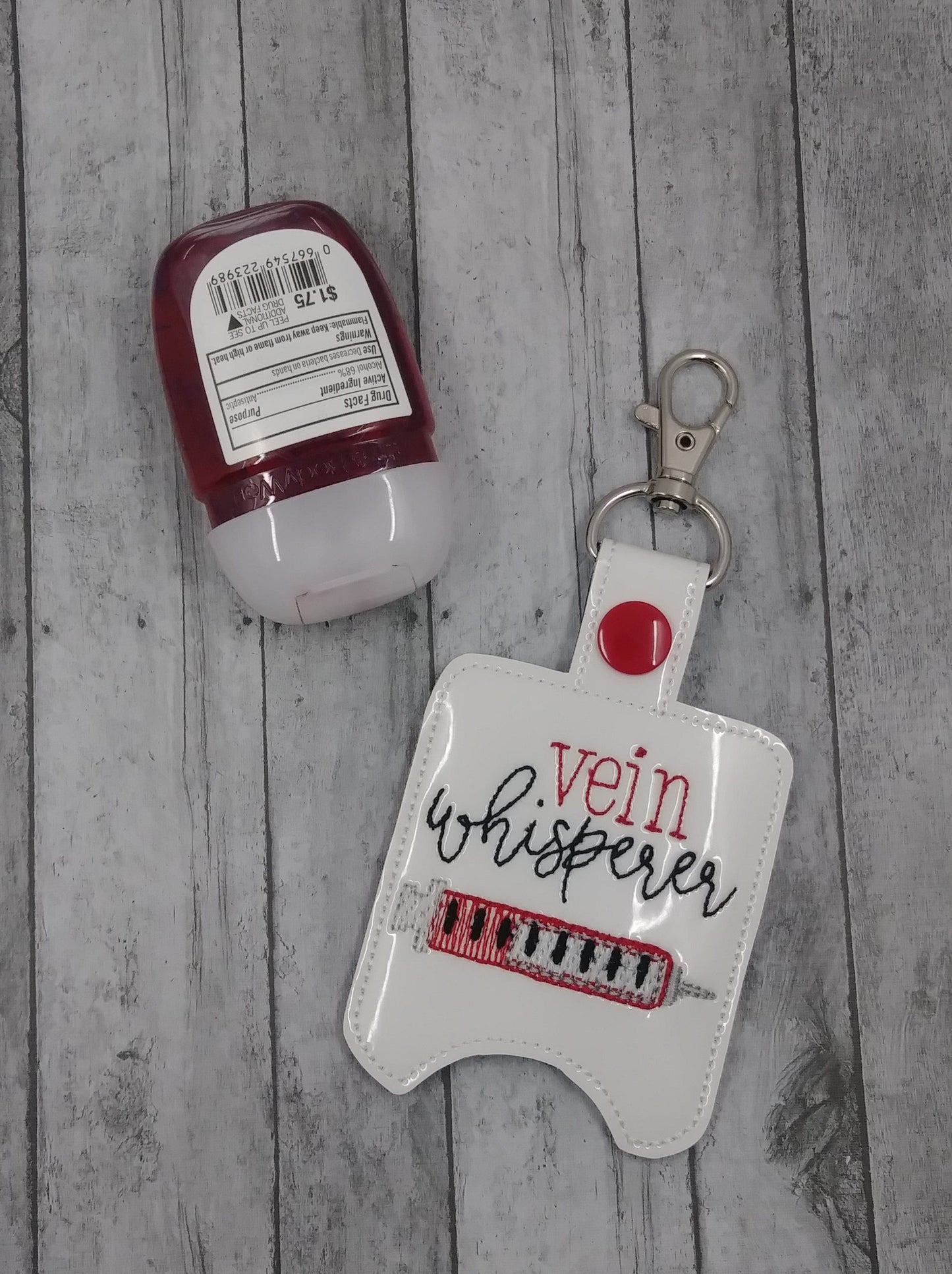 Vein Whisperer Sanitizer Holders 5x7- DIGITAL Embroidery DESIGN