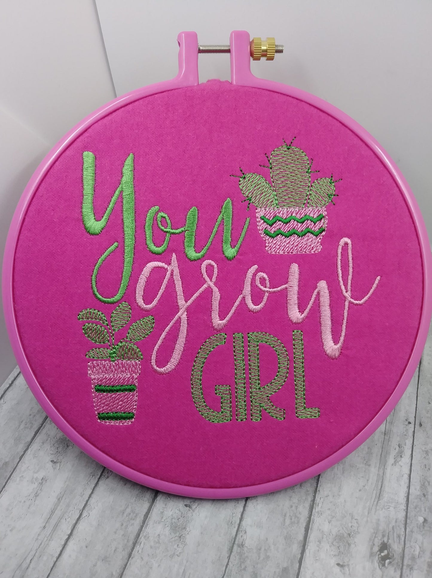 You Grow Girl - 4 sizes- Digital Embroidery Design