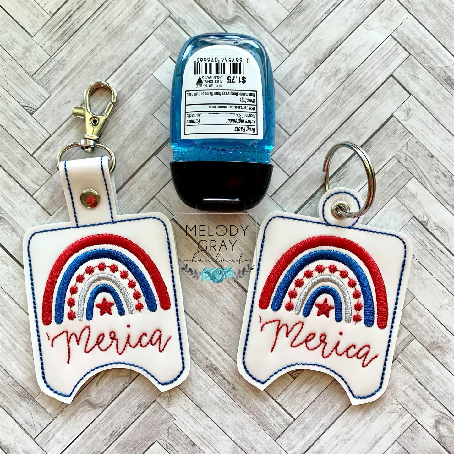Merica Sanitizer Holders 5x7- DIGITAL Embroidery DESIGN