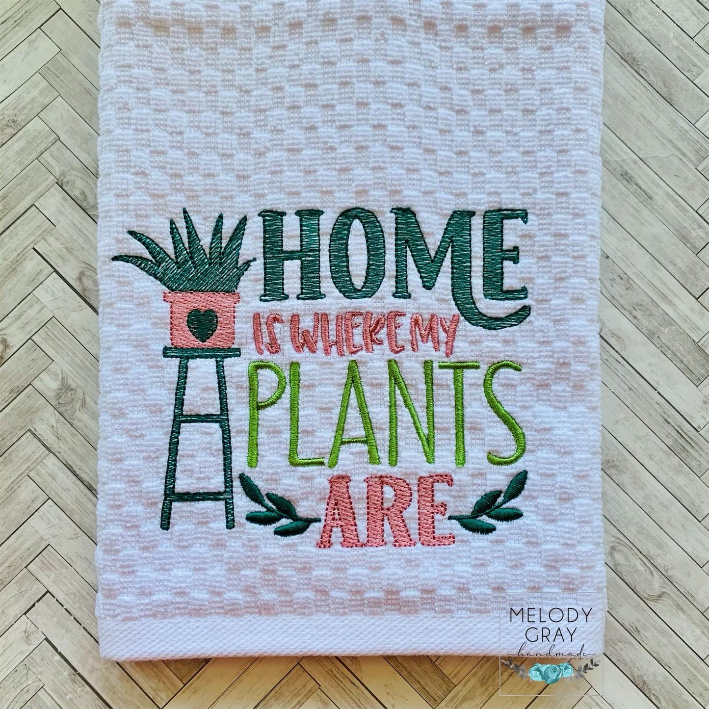 Home is Where My Plants Are - 3 sizes- Digital Embroidery Design