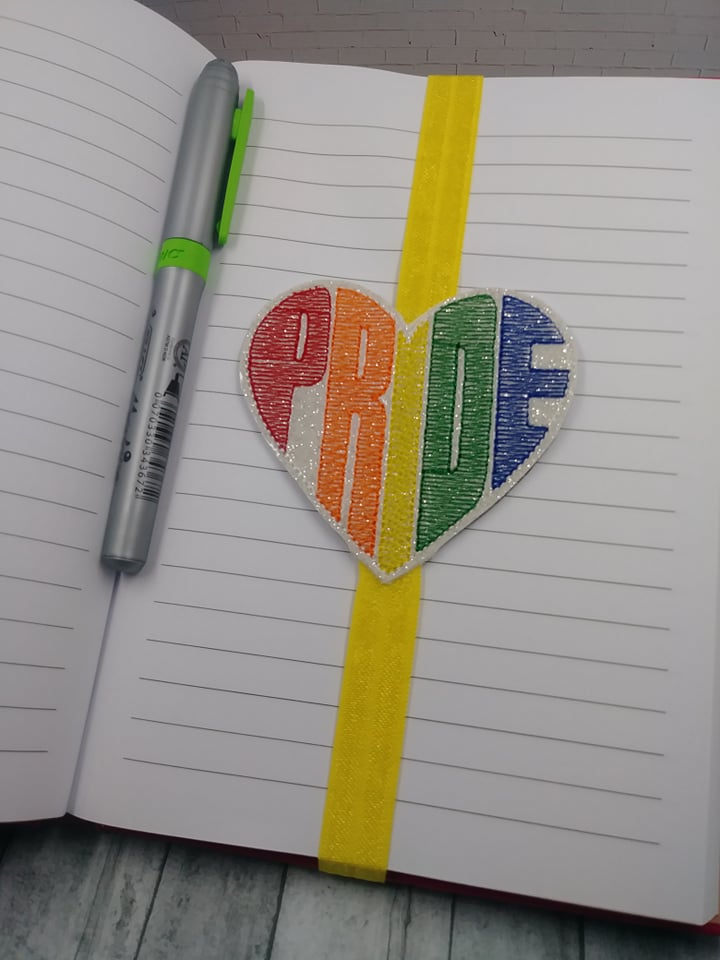 Pride Book Band - Embroidery Design, Digital File