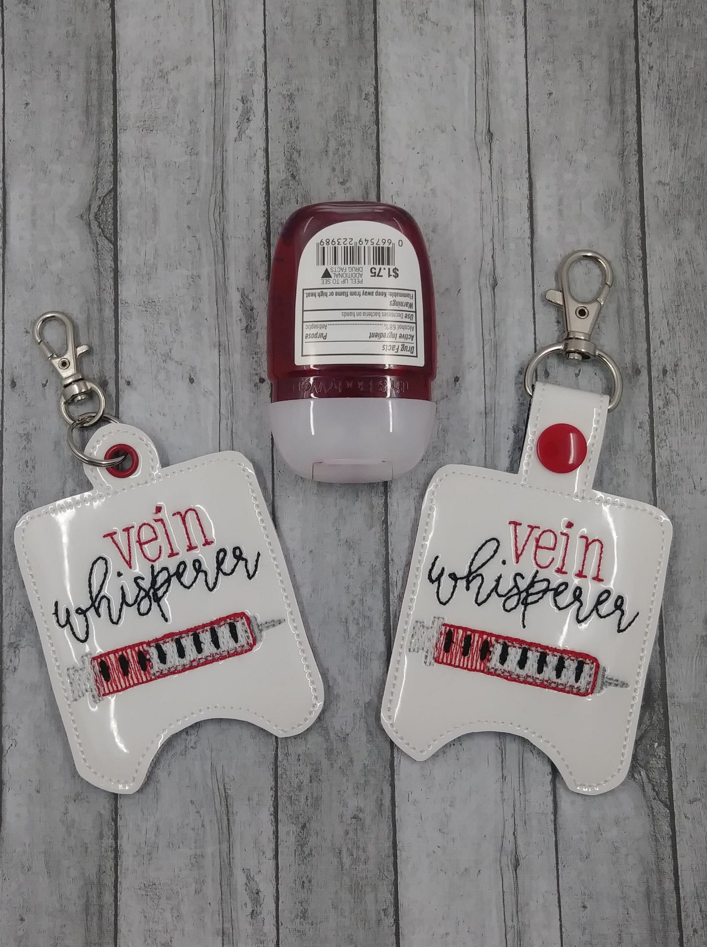 Vein Whisperer Sanitizer Holders 5x7- DIGITAL Embroidery DESIGN
