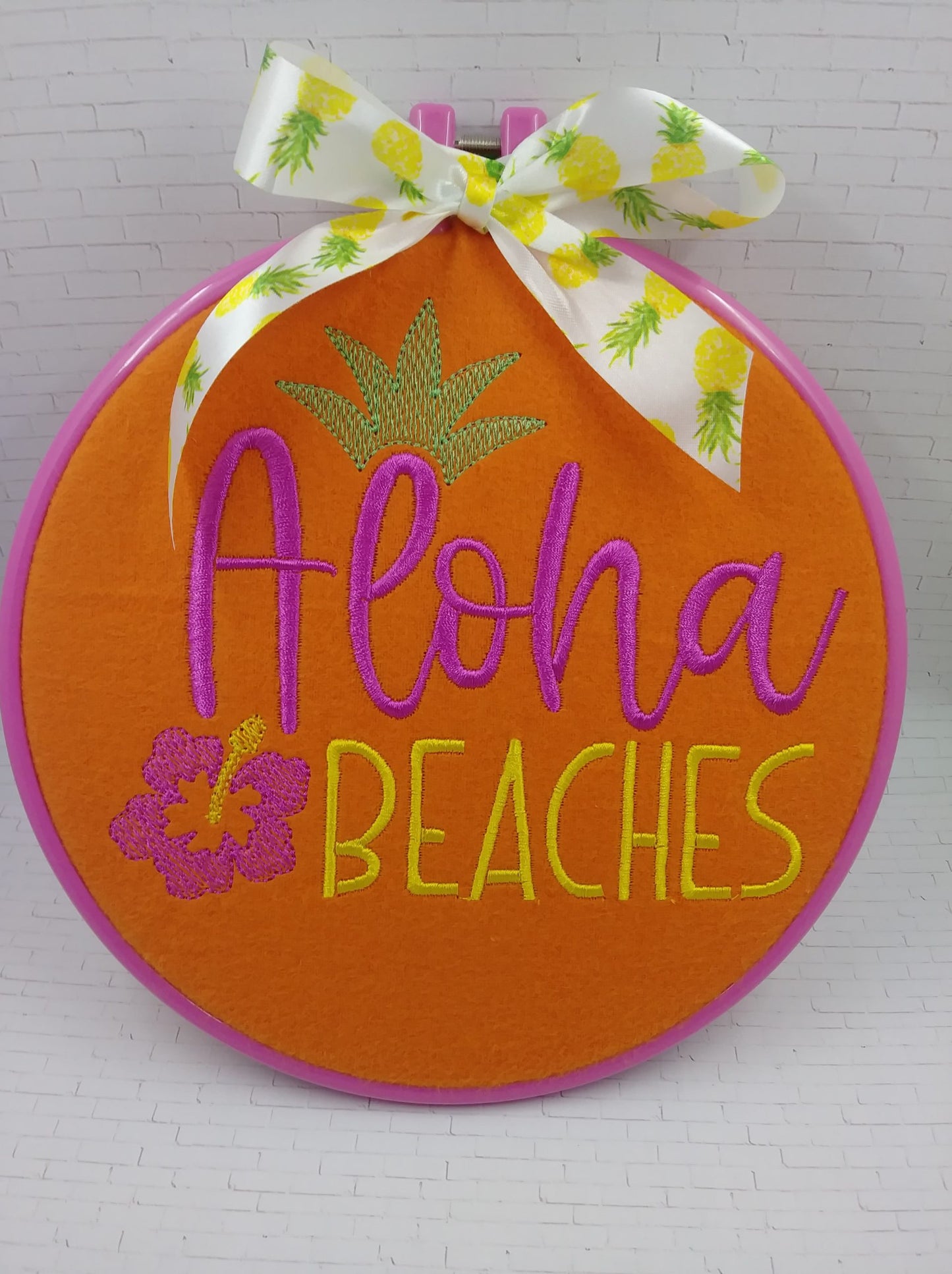 Aloha Beaches - 4 sizes- Digital Embroidery Design