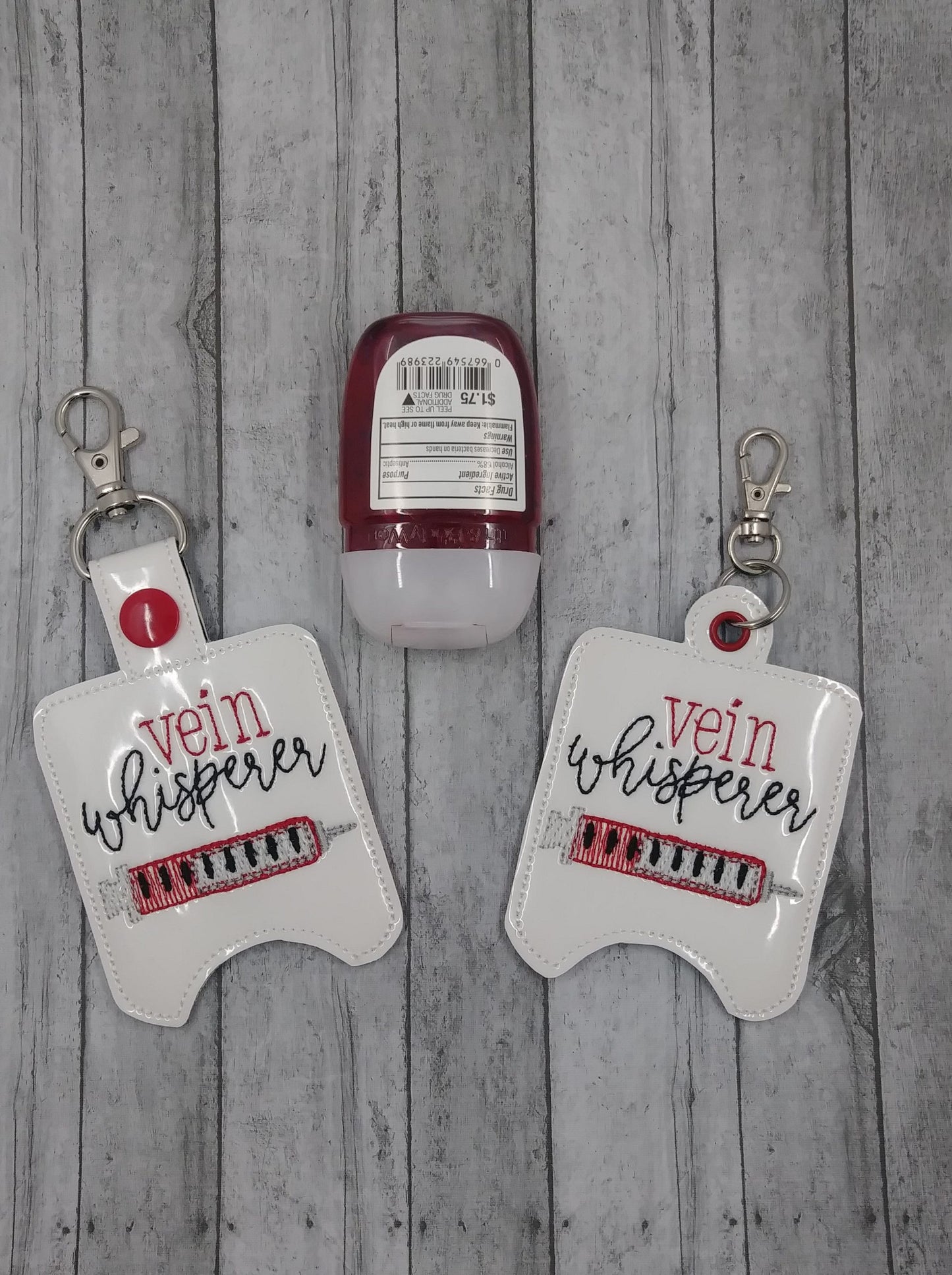 Vein Whisperer Sanitizer Holders 5x7- DIGITAL Embroidery DESIGN