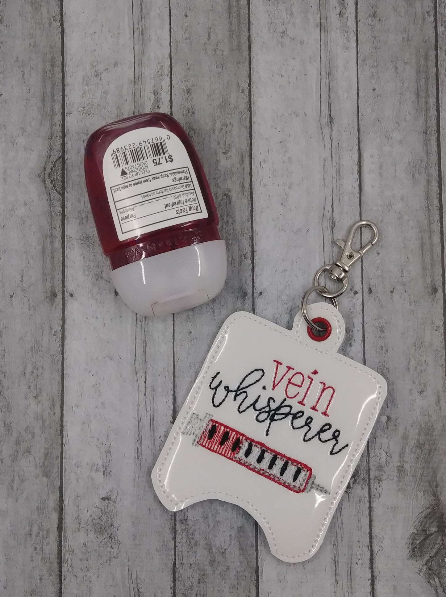Vein Whisperer Sanitizer Holders 5x7- DIGITAL Embroidery DESIGN
