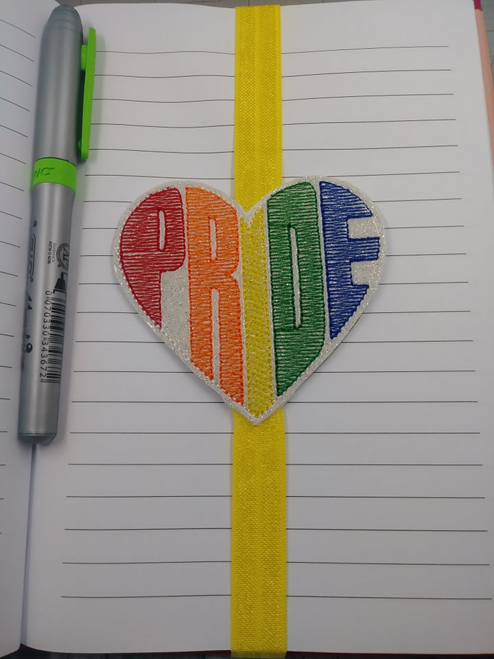 Pride Book Band - Embroidery Design, Digital File