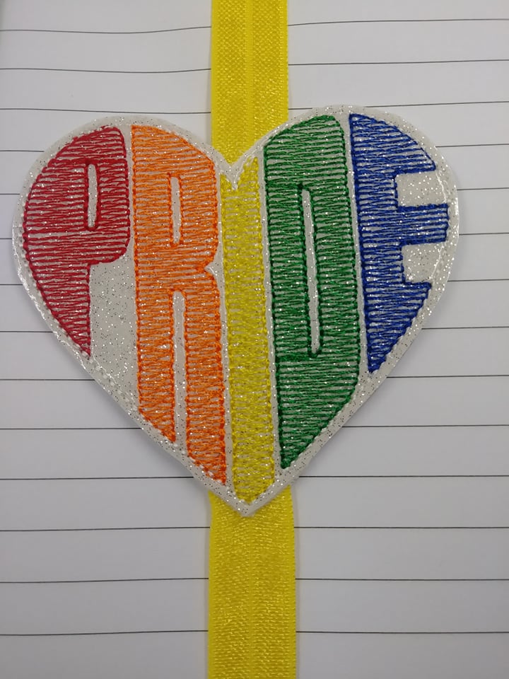 Pride Book Band - Embroidery Design, Digital File