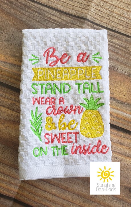 Be a Pineapple - 3 sizes- Digital Embroidery Design