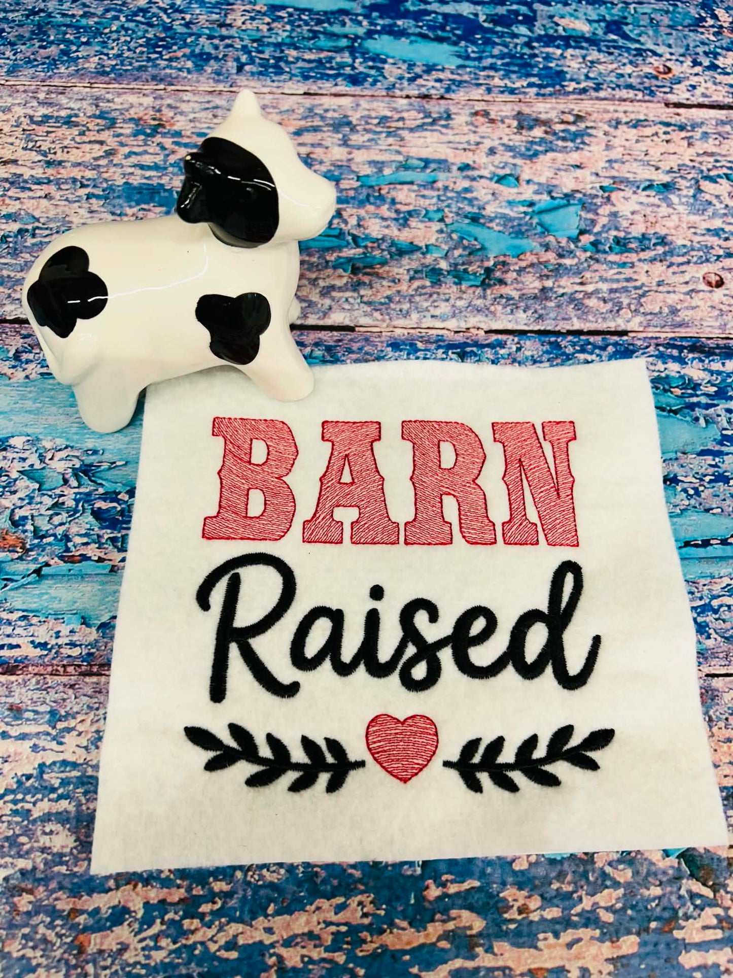 Barn Raised – 4 x 4, 5 x 7, 6 x 10 and 8 x 12 – DIGITAL Embroidery Design