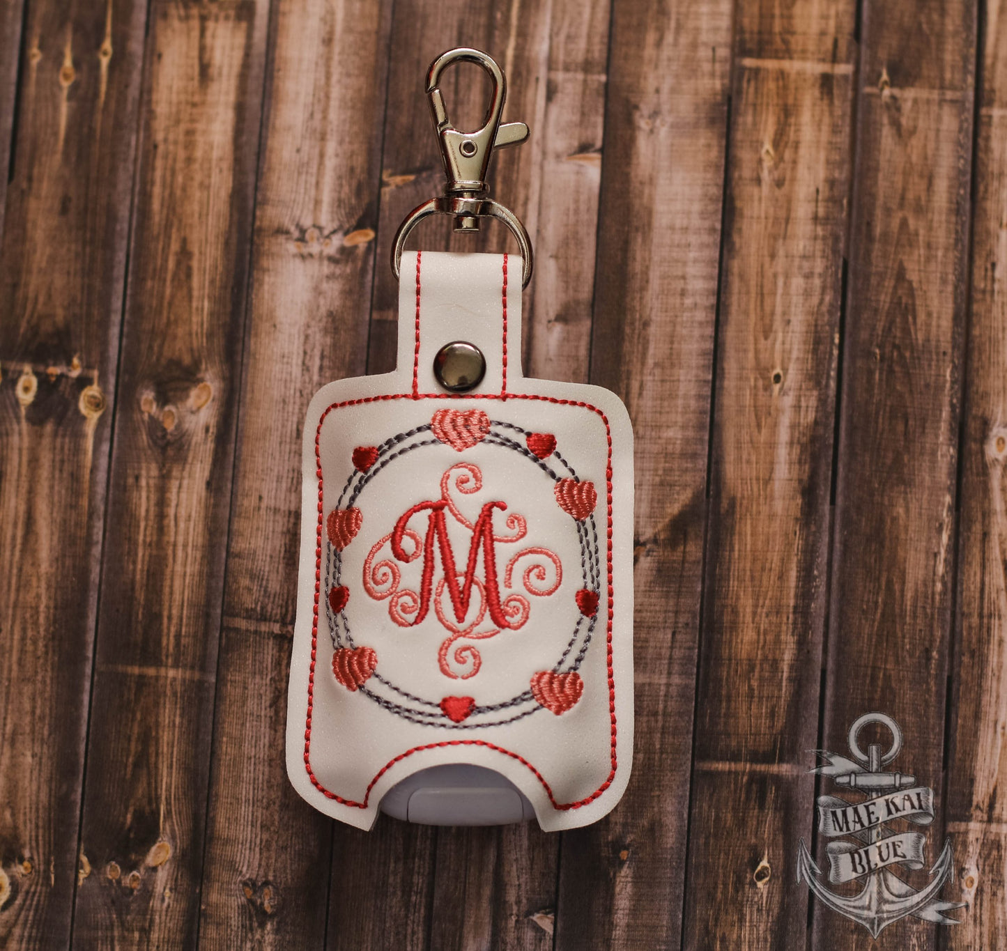 Heart Frame Monogram Sanitizer Holders - DIGITAL Embroidery DESIGN