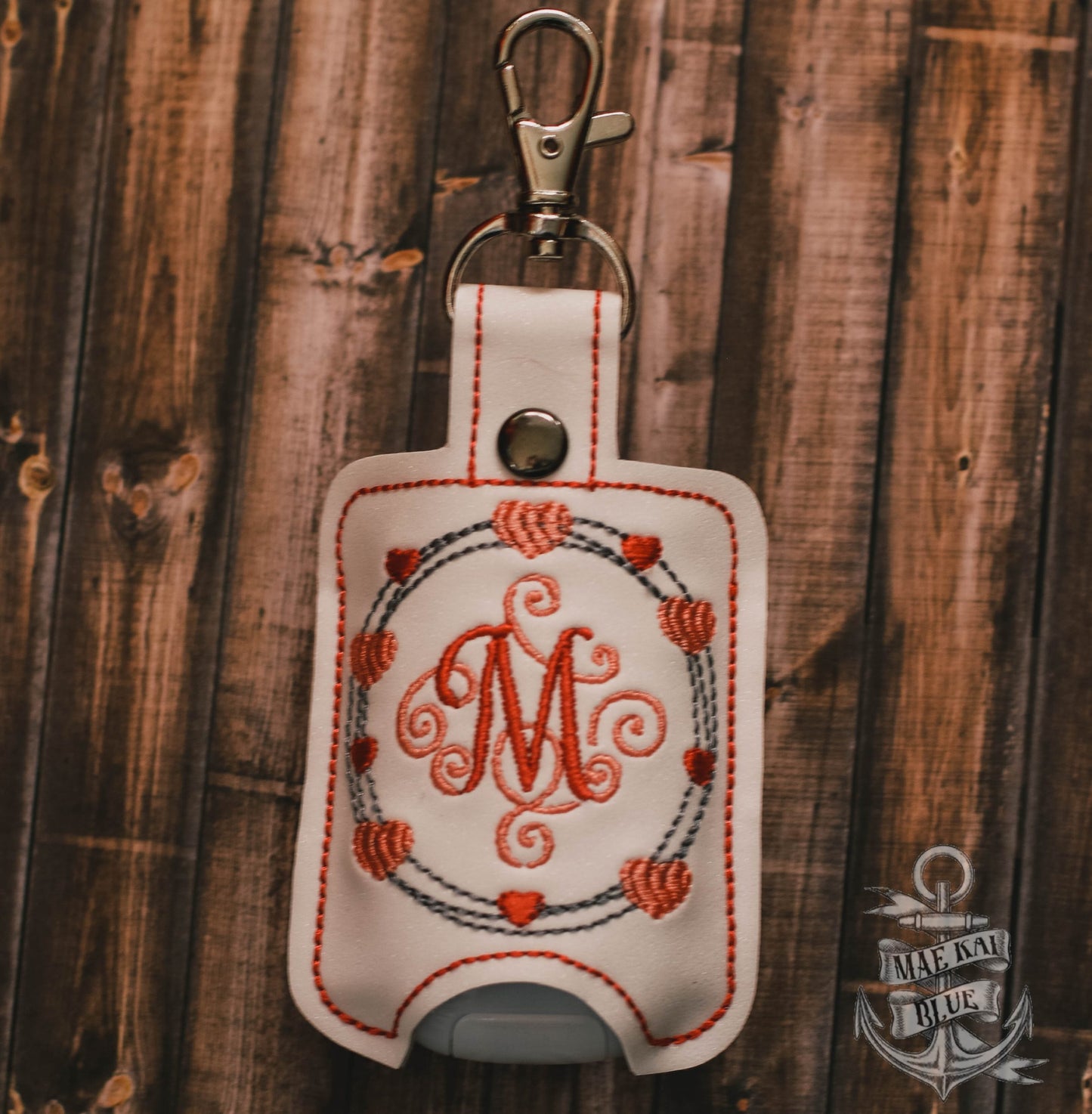 Heart Frame Monogram Sanitizer Holders - DIGITAL Embroidery DESIGN