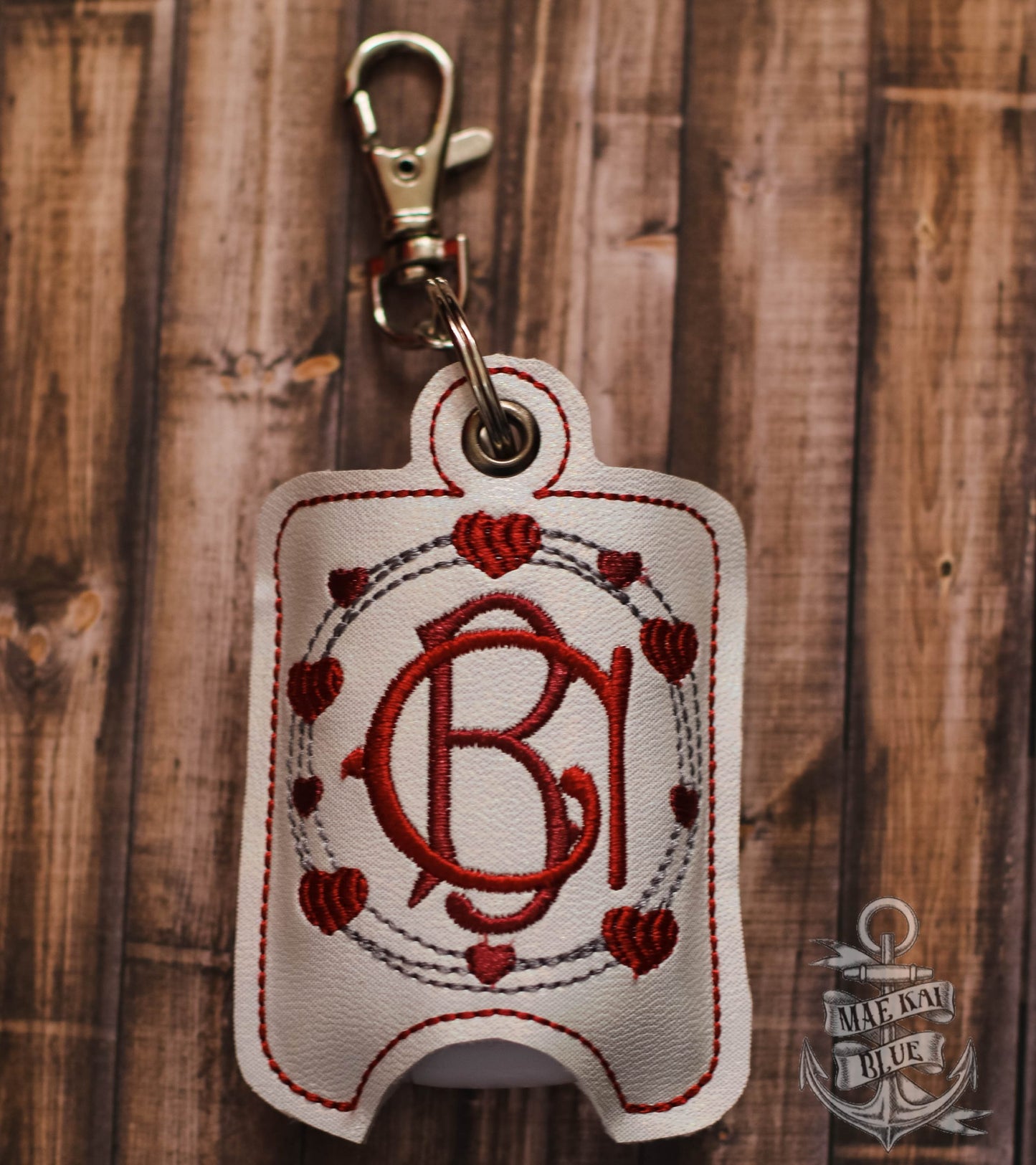 Heart Frame Monogram Sanitizer Holders - DIGITAL Embroidery DESIGN