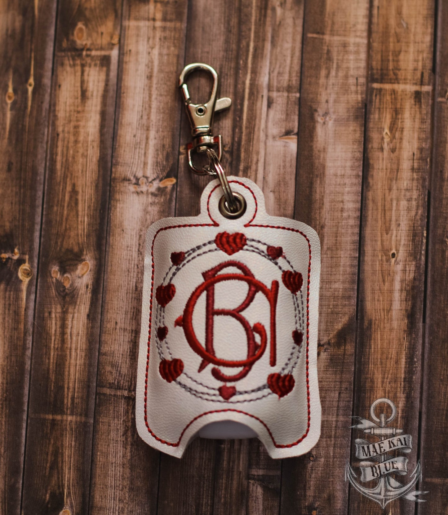 Heart Frame Monogram Sanitizer Holders - DIGITAL Embroidery DESIGN
