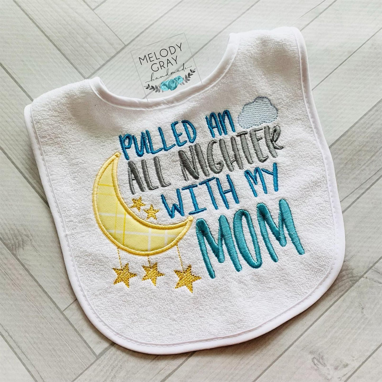Pulled an All Nighter - 3 sizes- Digital Embroidery Design