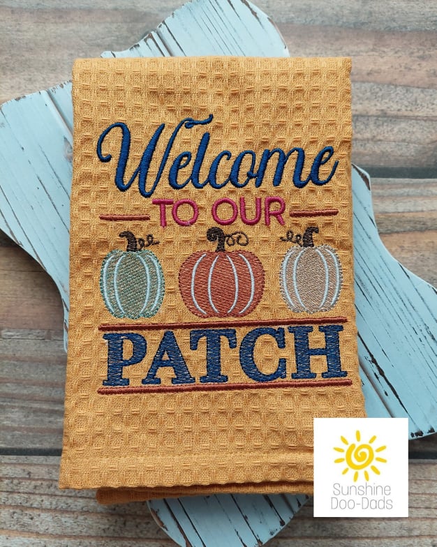 Welcome to our Patch - 4 sizes- Digital Embroidery Design