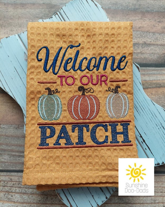 Welcome to our Patch - 4 sizes- Digital Embroidery Design