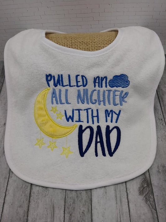 Pulled an All Nighter Dad - 3 sizes- Digital Embroidery Design