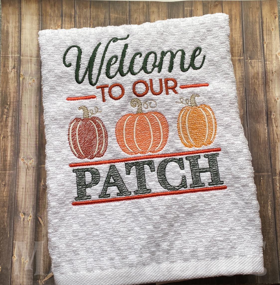 Welcome to our Patch - 4 sizes- Digital Embroidery Design