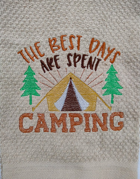 The Best Days are Spent Camping - 3 sizes- Digital Embroidery Design