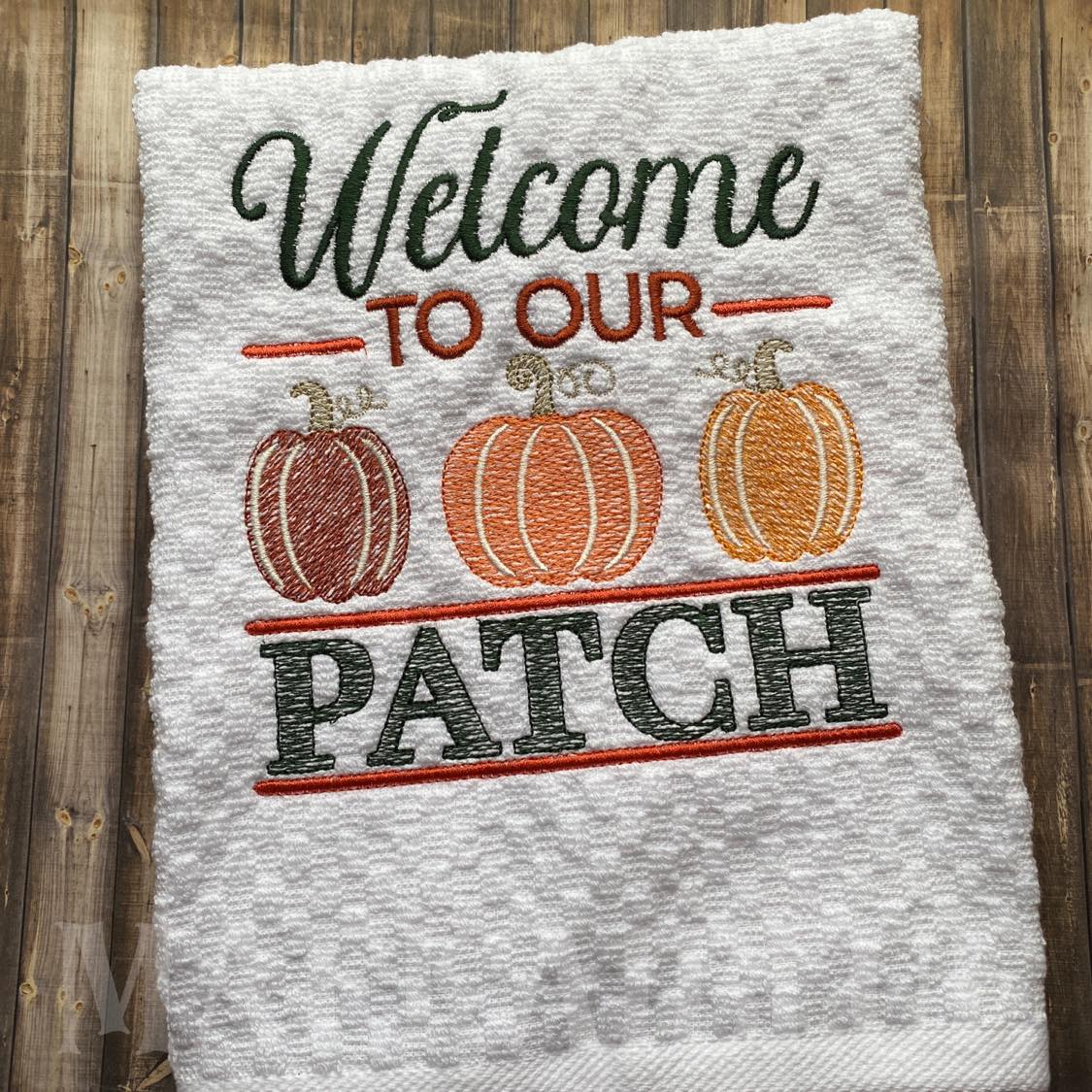 Welcome to our Patch - 4 sizes- Digital Embroidery Design