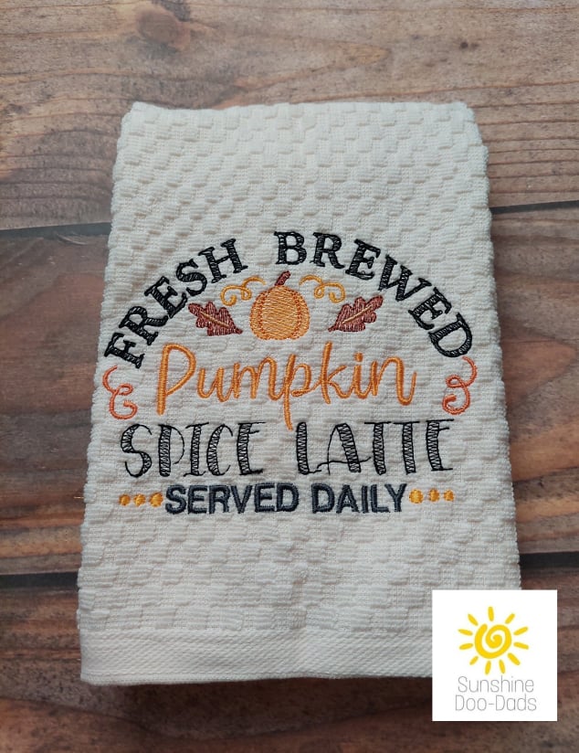Fresh Brewed PSL - 3 sizes- Digital Embroidery Design