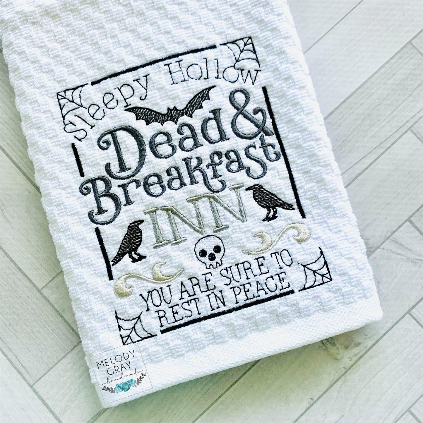 Dead and Breakfast - 3 sizes- Digital Embroidery Design