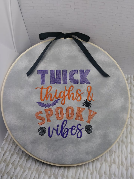 Spooky Vibes - 3 sizes- Digital Embroidery Design