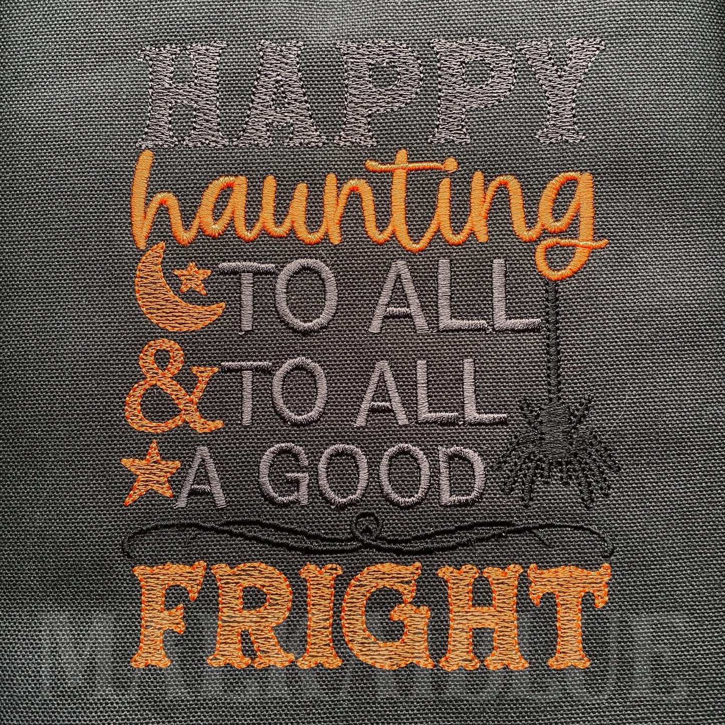 Happy Haunting - 3 sizes- Digital Embroidery Design