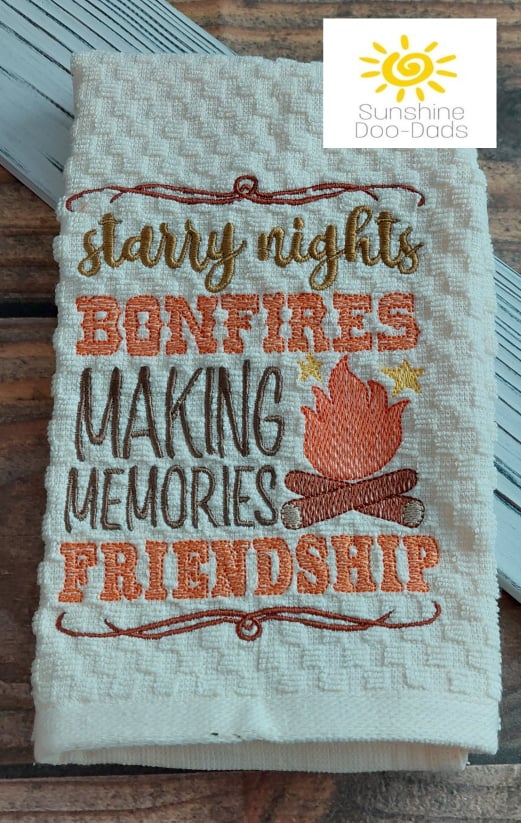 Starry Nights - 3 sizes- Digital Embroidery Design