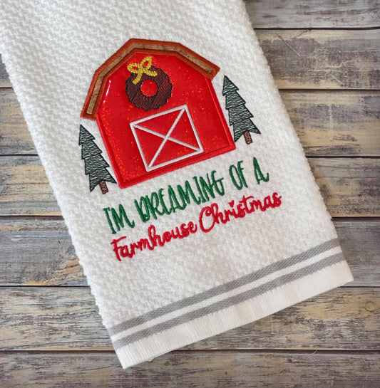 Farmhouse Christmas - 3 sizes- Digital Embroidery Design