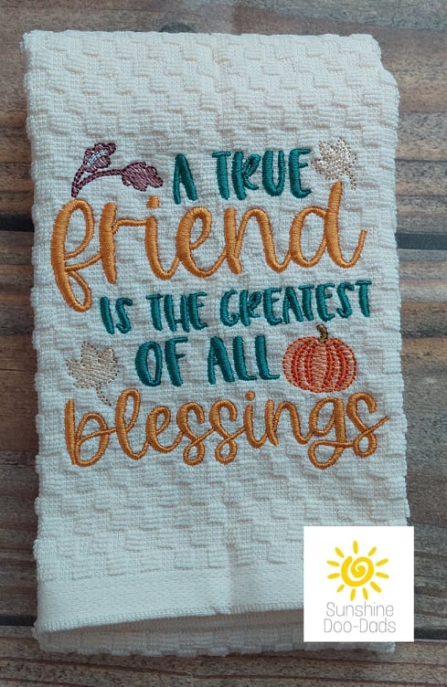A True Friend - 4 sizes- Digital Embroidery Design