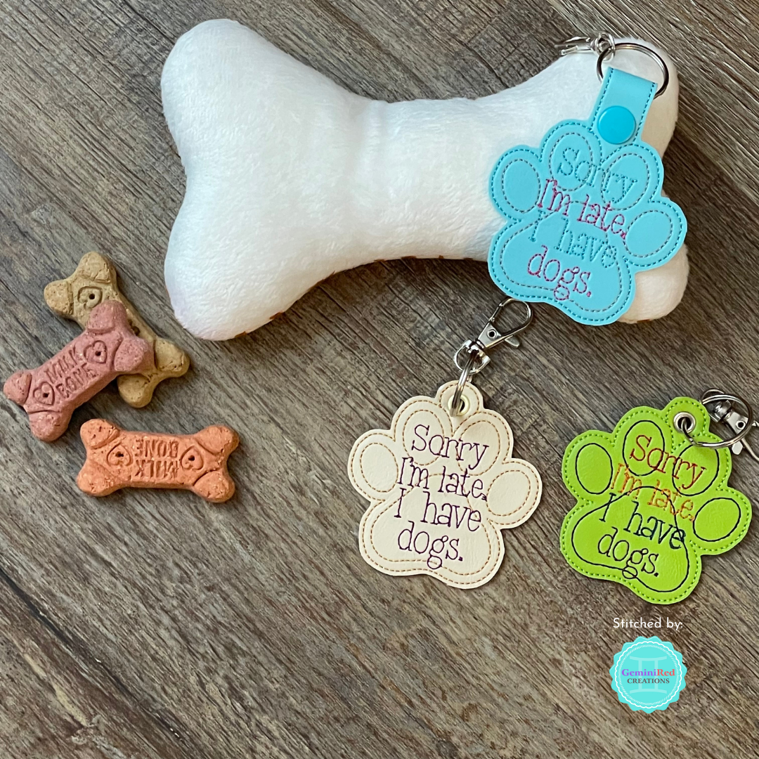 I have Dogs Fobs - DIGITAL Embroidery DESIGN
